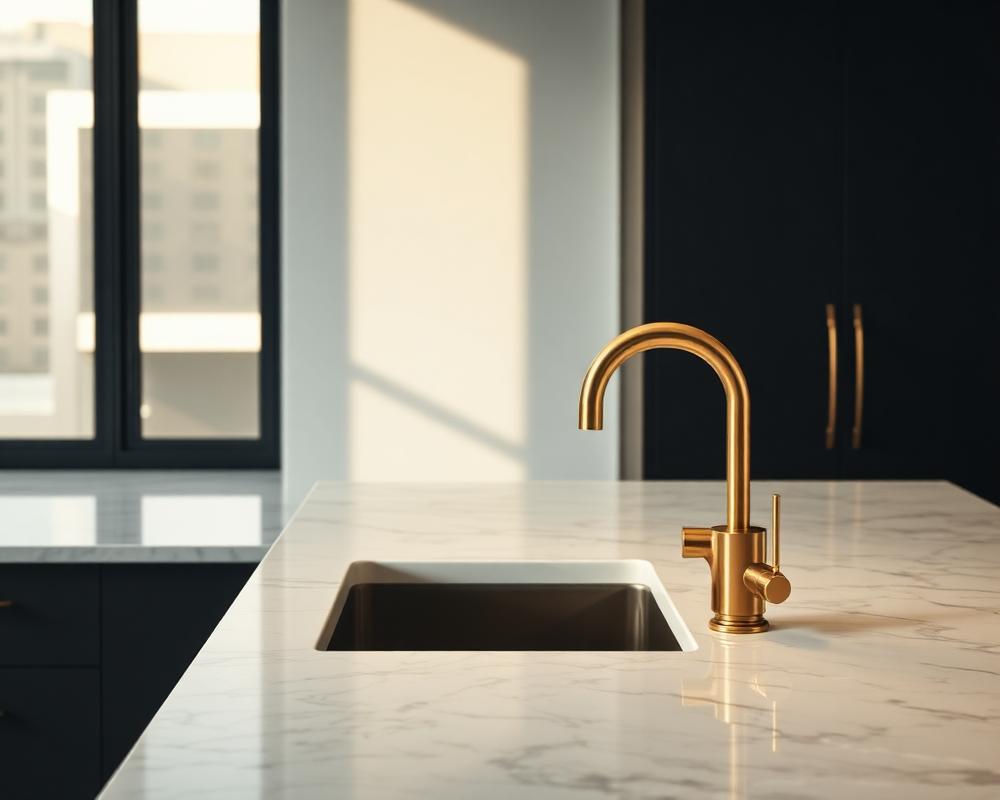 Spotless kitchen detail